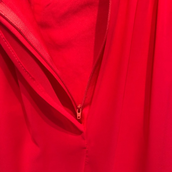 Alfred Angelo knee-length one-shoulder fuschia dress size 6 - Picture 14 of 14